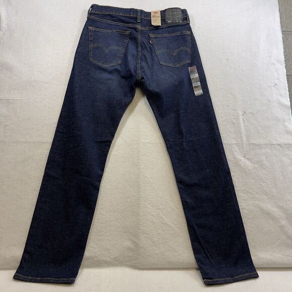 Levi's 505 Regular Jeans Men's 33x32 Blue Dark Wash Straight Leg American Denim - Picture 6 of 11